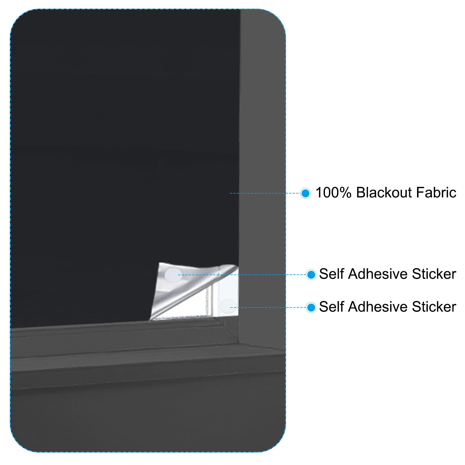 PATIKIL Portable Blackout Curtains - Image 4