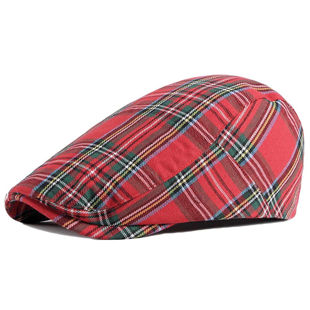 Newsboy Hats Adjustable Ivy Flat Cap Gatsby Cabbie Driving Beret for Men Women