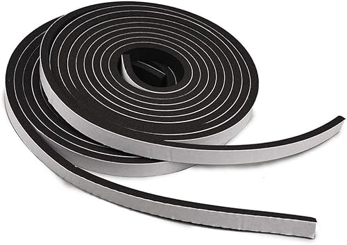 TamBee Cinta de espuma de 12 pulgada de ancho x 14 pulgadas de grosor, tira de espuma de alta densidad, autoadhesiva, tira de sellado de goma de