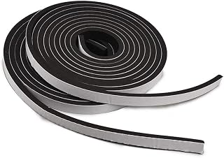 TamBee Weather Stripping Foam Tape 1/2 Inch Wide x 1/4 Inch Thick, High Density Foam Strip Self Adhesive Weatherstrip Insulation Rubber Seal Strip 26 Ft (2 Rolls of 13 Ft Each)
