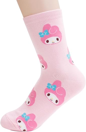 Socksense Hello K Character Series Women's Original Socks (Cotton Blend, Sweetie_5pairs)
