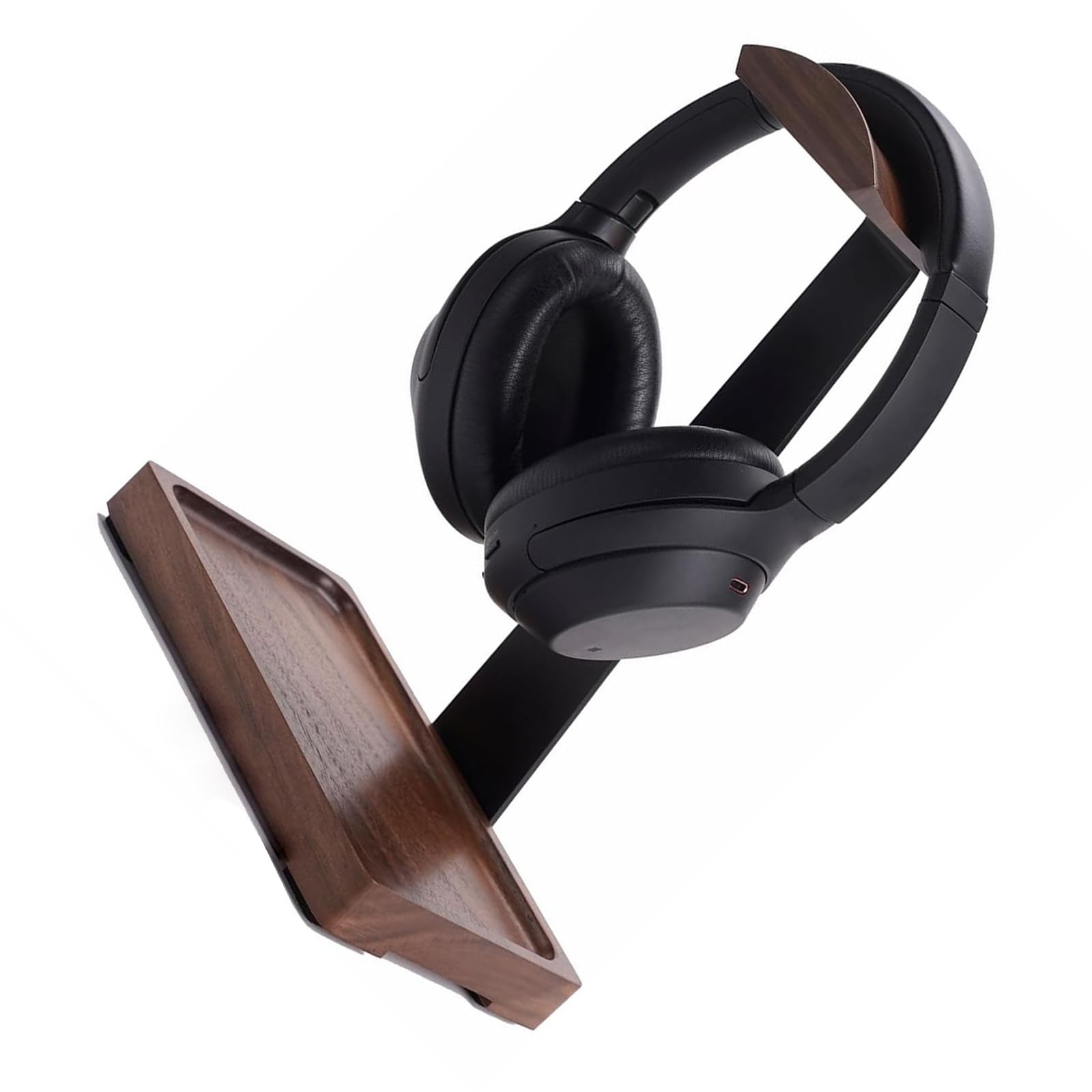 KAHDGSS Wooden Stand Holder for Headphone Display Shelf Desk Hanger Headphones Stand Storage Brackets Home Storage Organization Headphone Planner Wood