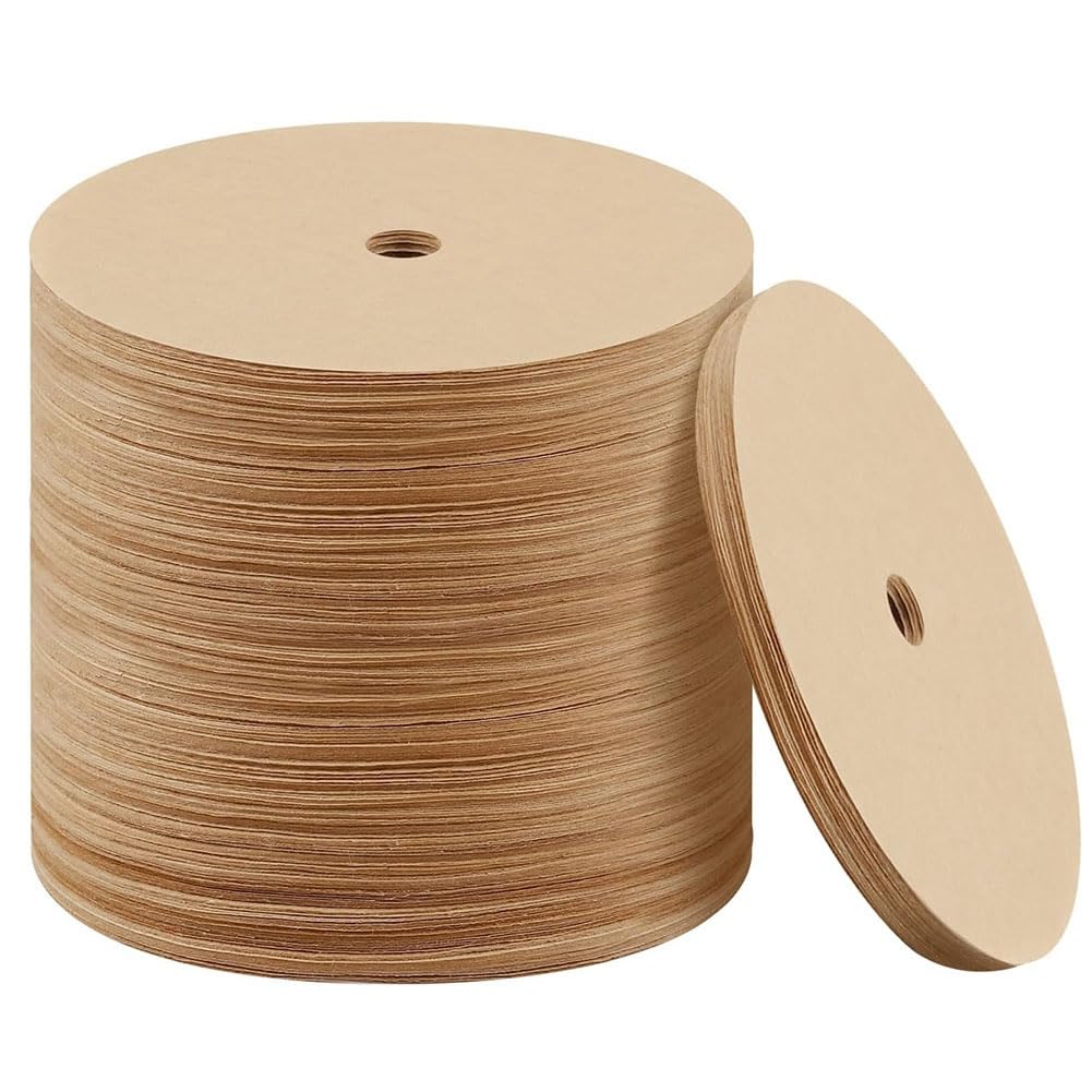 CTRLZS 500PCS Count Percolator Coffee Filters, 3.75 Inch Natural Unbleached Disposable Coffee Filter Disc Coffee Filters Brown