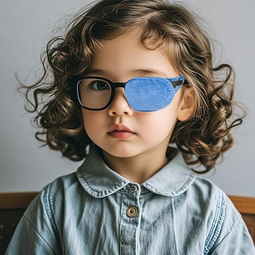 Miniatura 20 de Parches para ojos para adultos y niños, parche para ojos para lentes para tratar ojos perezosos, ambliopía, estrabismo para ojos izquierdos o Negro