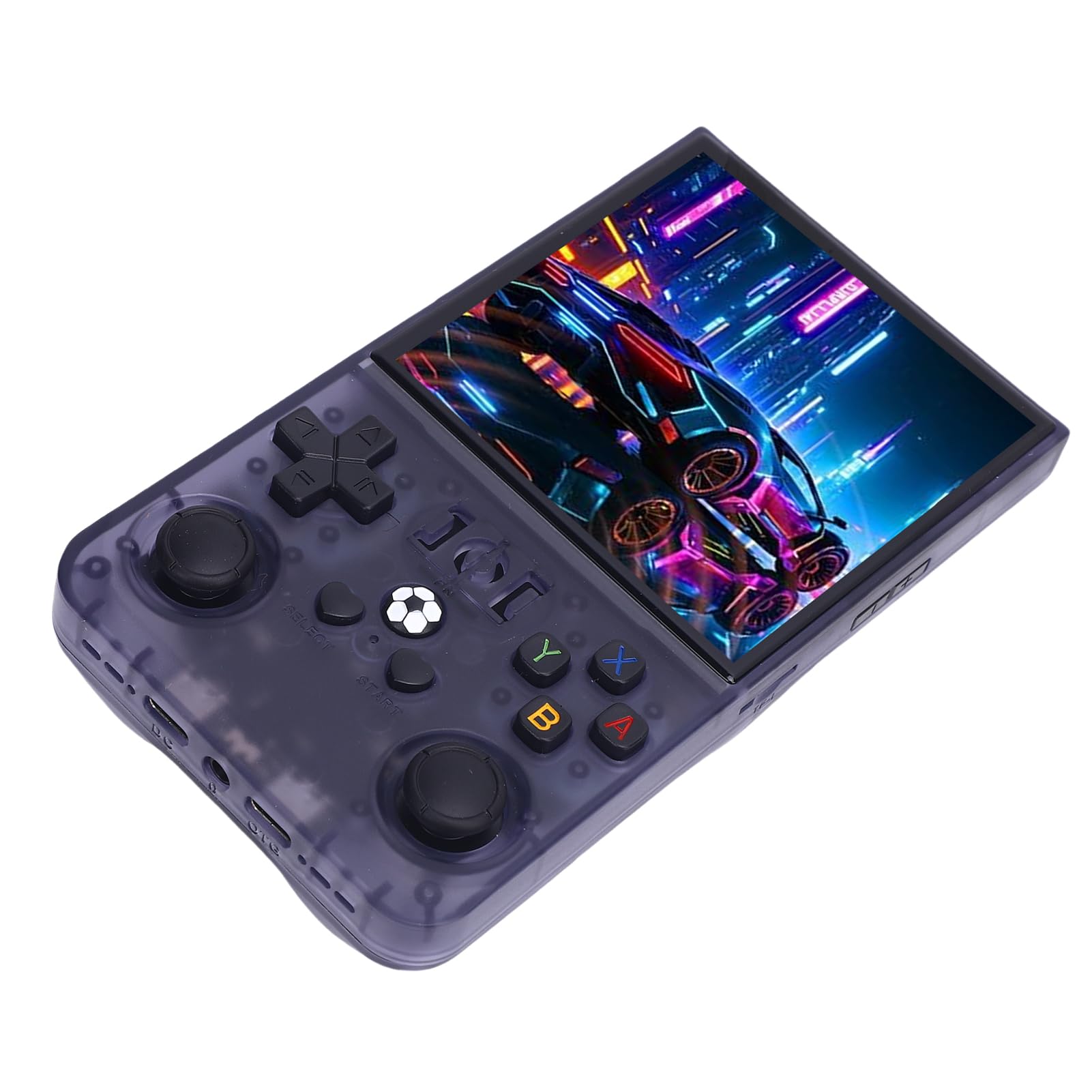 Console di Gioco Portatile retrò con Doppi Joystick per Giochi Nostalgici in Movimento in Grigio Traslucido da 4 Pollici (128G)
