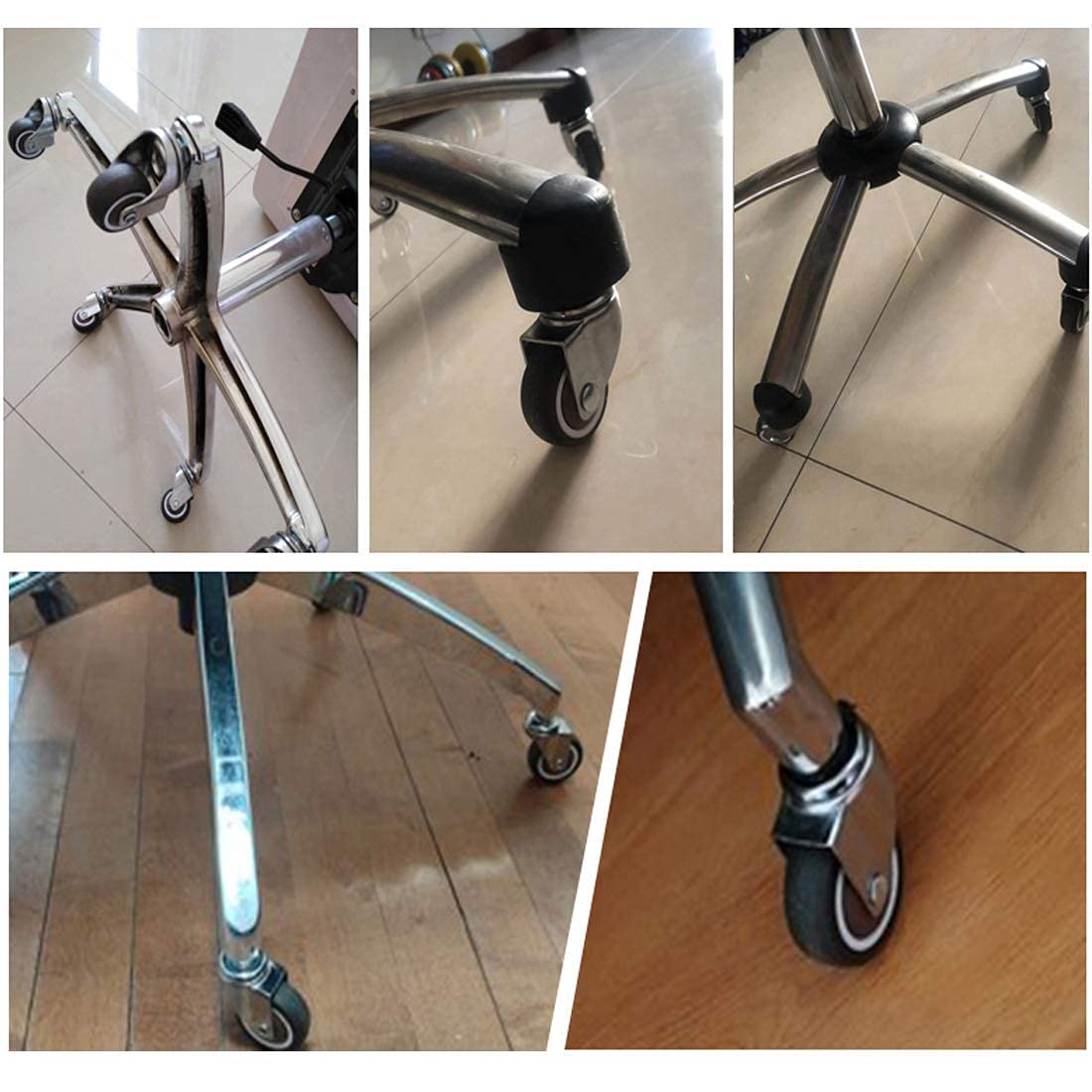 Ruedas giratorias 4X, Ruedas giratorias para Cuna de bebé, Ruedas giratorias de Goma TPE para Silla de Oficina, Ruedas giratorias de Repuesto para Muebles, Ruedas para c