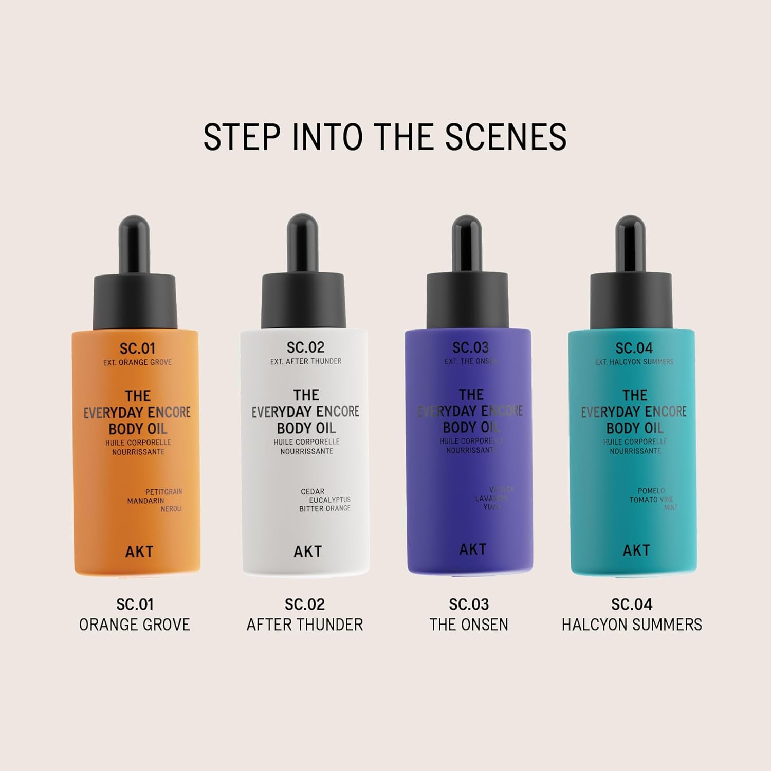AKT Everyday Encore Body Oil 3.4 Fl Oz, SC.05 Columbia Road, Dry Body Oil After Shower, Skin Moisturizer, Fast Absorbing, Lasting Glow, Citrus Neroli Fragrance, Non-Greasy, All Genders Skincare