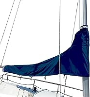Vista 7 de SavvyCraft Cubierta impermeable de pluma de vela principal, cubierta de vela principal 600D resistente a la intemperie, longitud de pluma de 7 a 8
