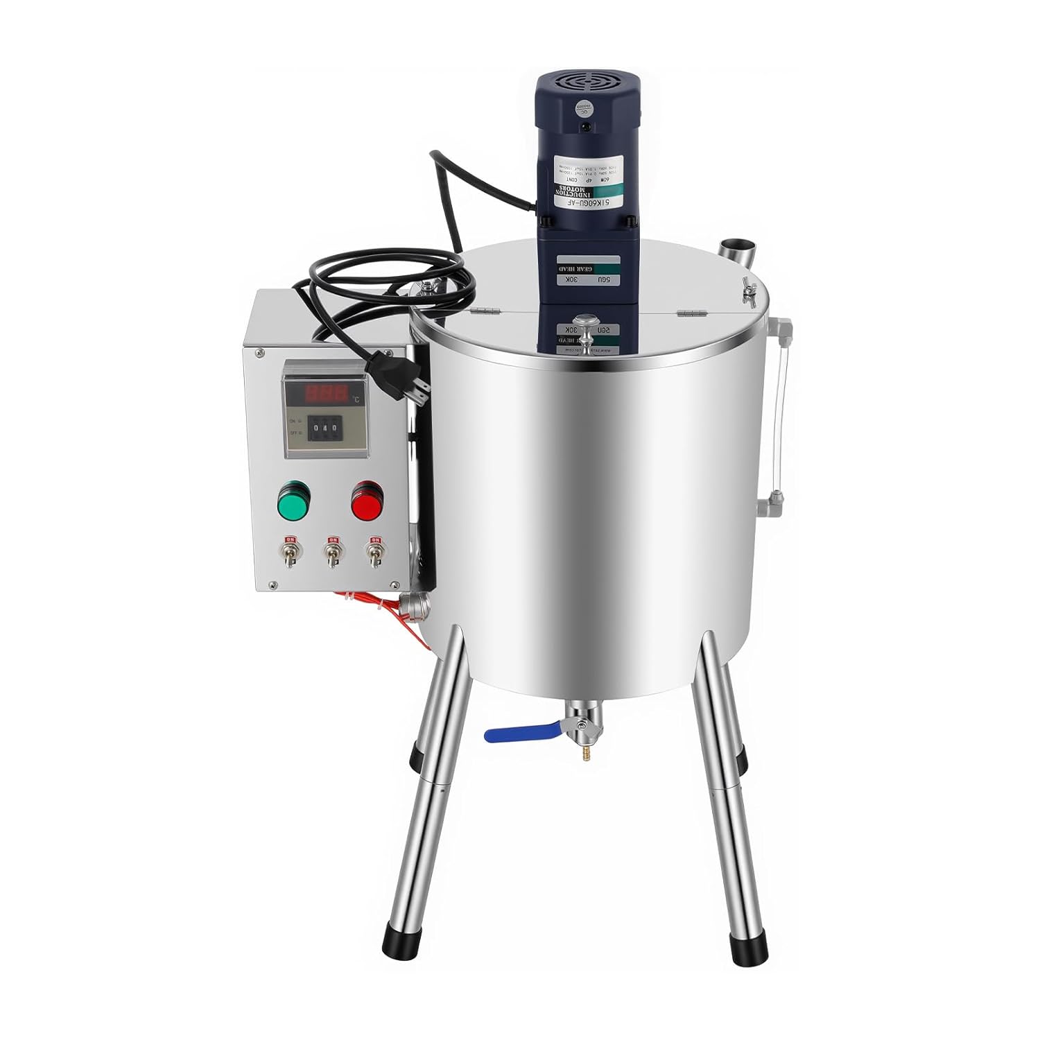 MaegnzEay 15L 110V Lipstick Filling Machine - Heating Mixing Stirring Tank for Wax Paste Cosmetics 32-572°F Adjustable