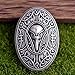 LANGHONG Legendry Nordic Vikings Amulet Fibula Brooches For Men Viking brosch Talisman Jewelry (RVAS)