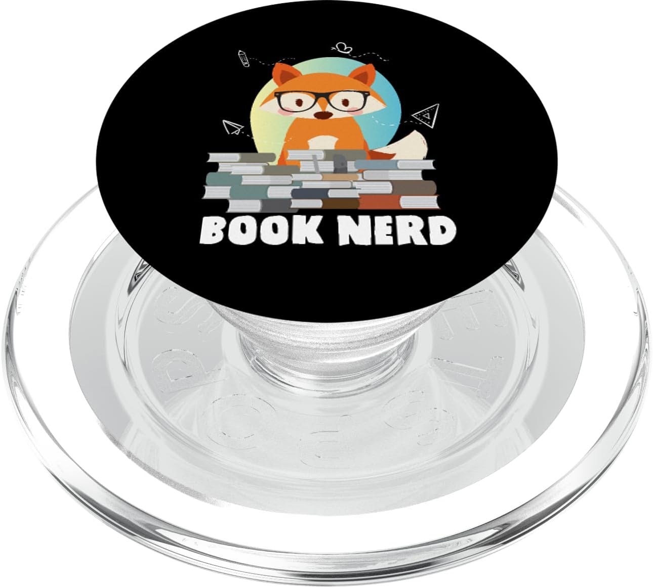 Cute Fox Book Nerd Gift | Book Reading PopSockets MagSafe PopGrip for iPhone