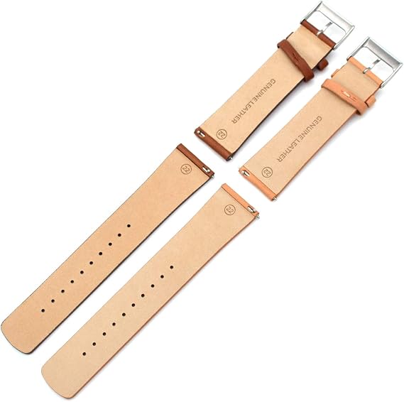 22mm Spring Bar Genuine Leather Watch Strap Replacement for Skagen