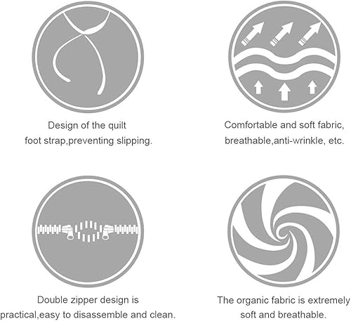 Miniatura 8 de Funda de edredón con diseño de grúa y flores, con cierre de cremallera, juego de ropa de cama de microfibra suave y ligera de 3 piezas con fundas de