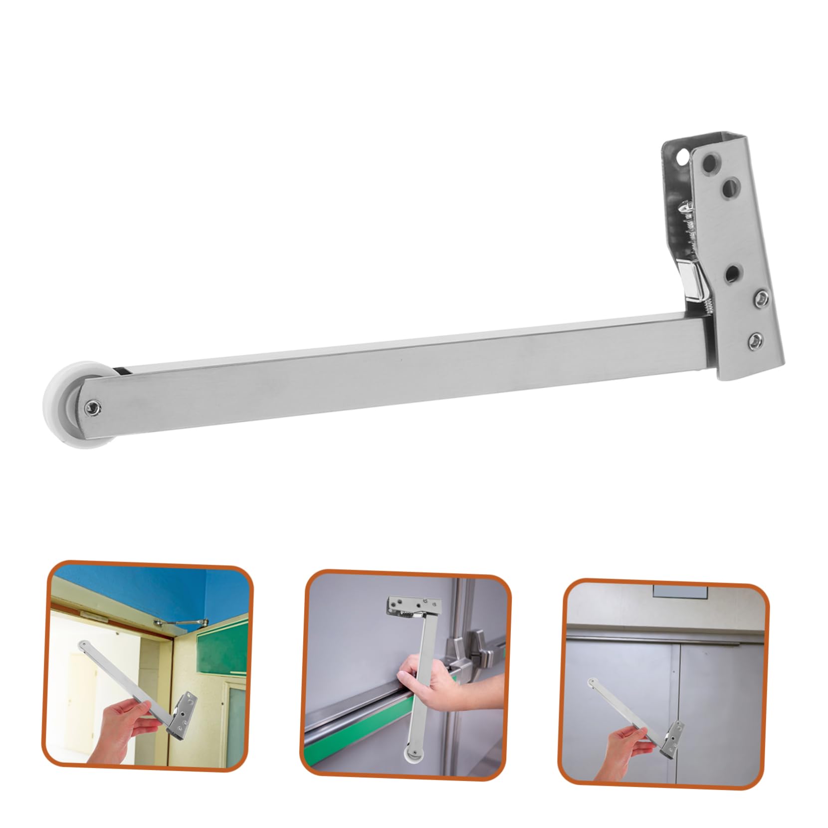 NULYLU Stainless Steel Door Spring Closure Kit Gate Opener Screen Door Closer Quiet Closing Mechanism