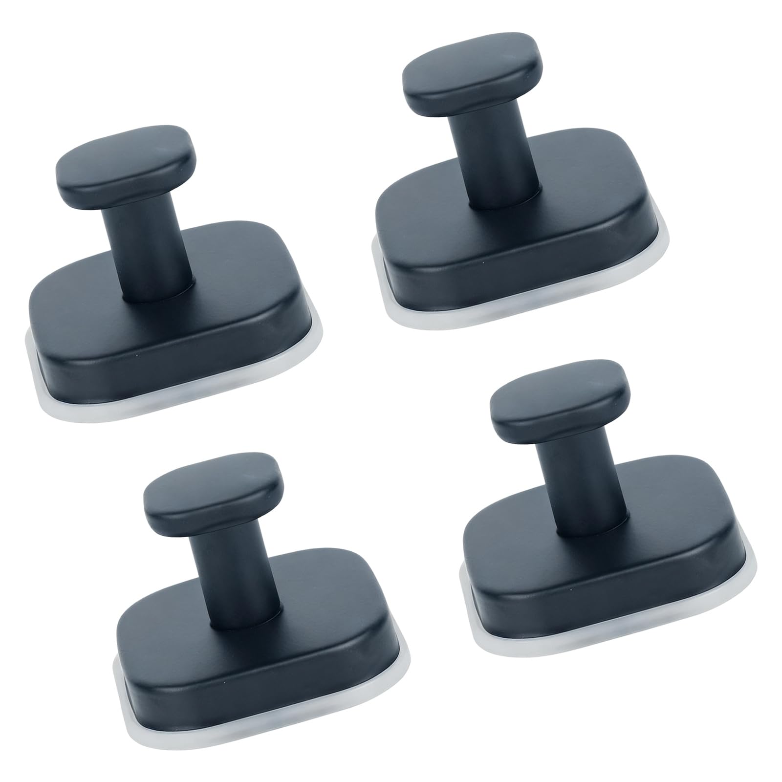 Hsioluted Of 4 Rustproof Absorption Cup Wall Fasteners Strong 7lb Capacity for Kitchen Bathroom Holiday Wreath Suspended Denial Remainder Absorption Cup Fasteners for Christmas Garnishes
