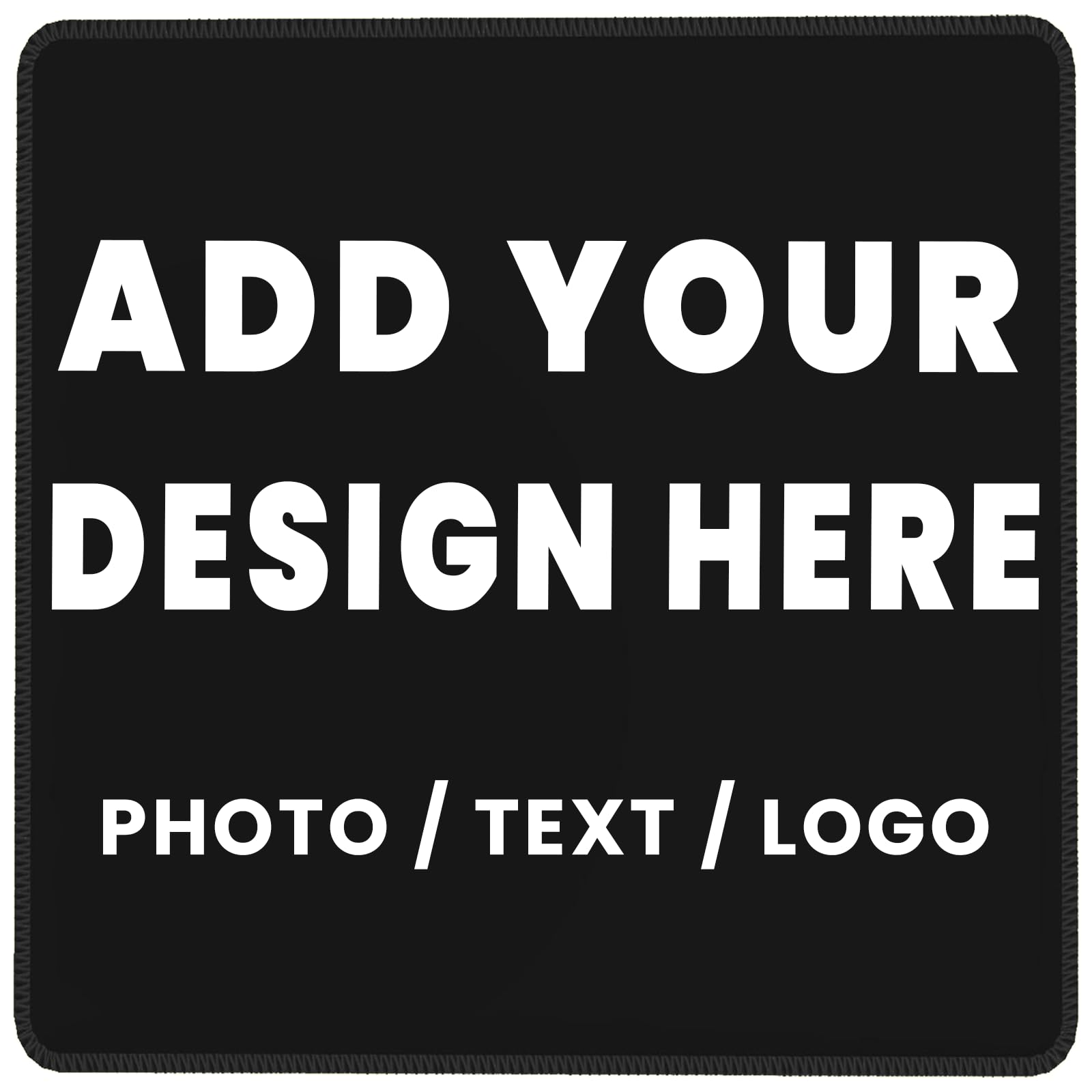 Custom Mouse Pad with Photo & Text – Personalized Waterproof & Non-Slip Neoprene Desk Mat for Office, Gaming, or Gift Use