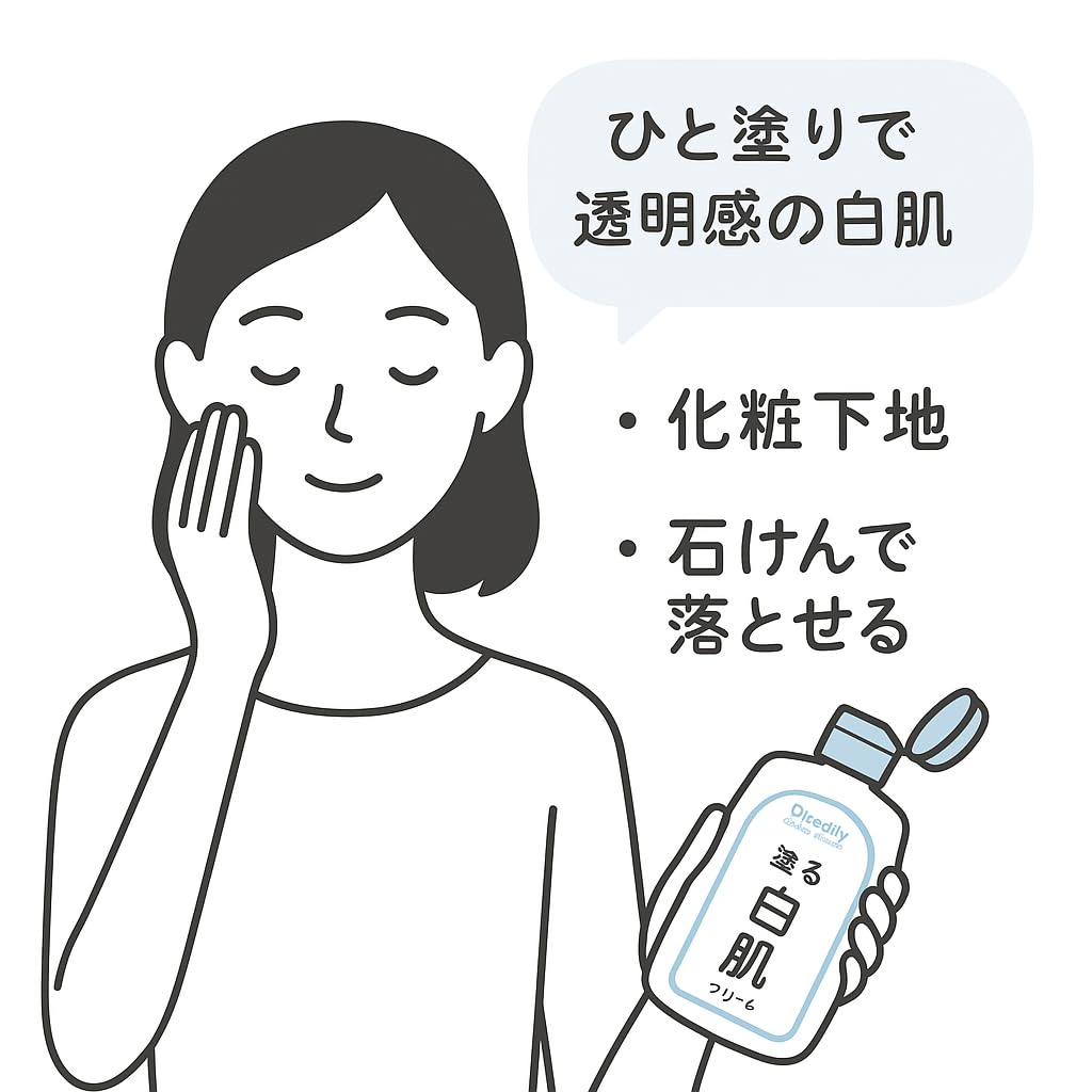 Amazon | 【Amazon限定セット】 ワンデイブライトナー 塗る白肌