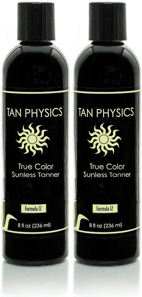 Lote de 2 lociones bronceadoras autobronceadoras sin sol Tan Physics True Color (Tan Physics (paquete de 2))