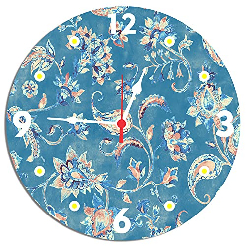 Buy Homesclues Attractive Flower Print Wall Clock , Colourful Print On