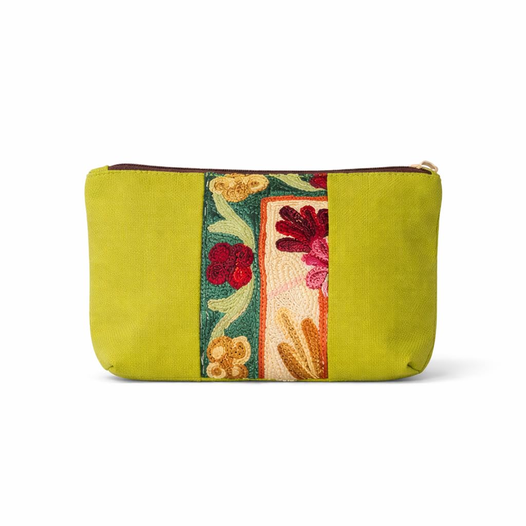 Woca Design Silica Lemon Green Pouch Compact Stylish Travel Pouch Perfect for Cosmetics Jewelry and Small Essentials-image-45