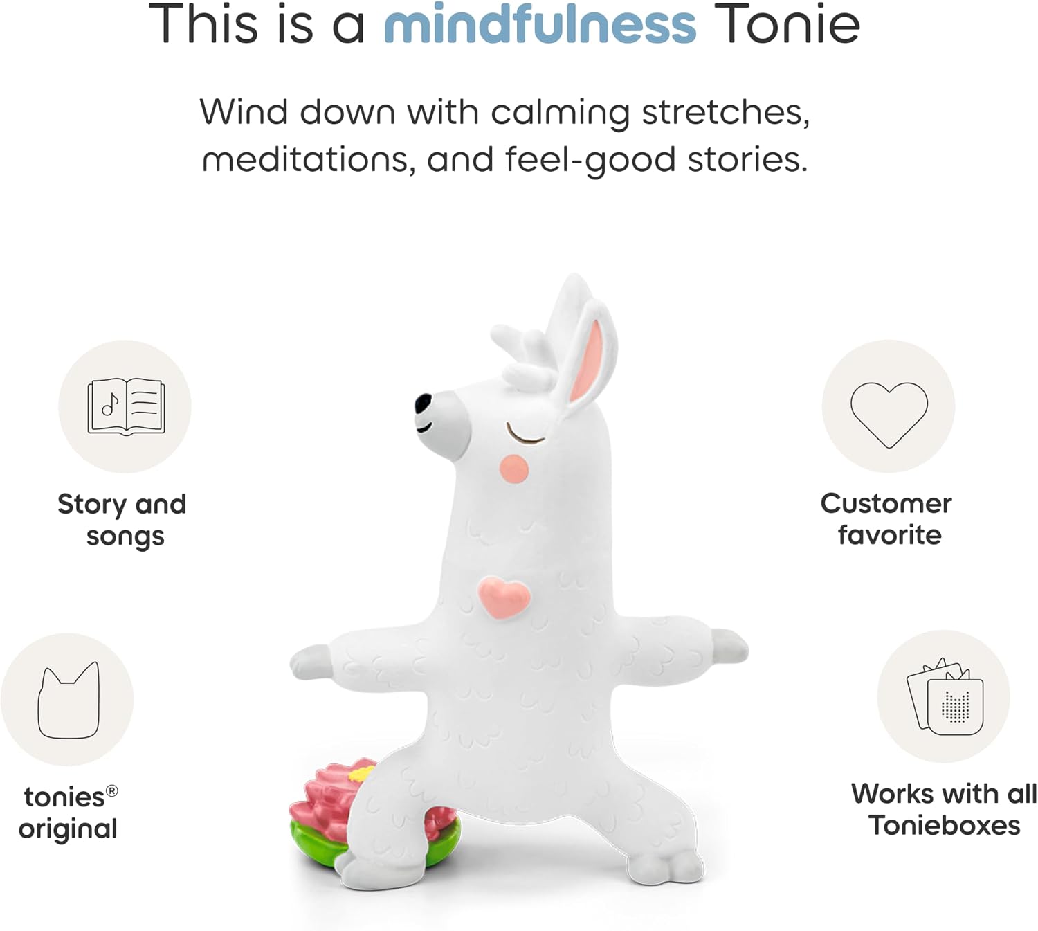 Tonies Yoga with Sara the Llama Audio Toy Figurine from Mindfulness