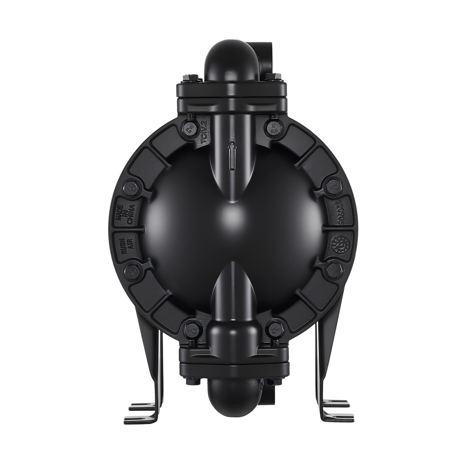 VEVOR Pompa pneumatyczna z podwójną membraną, 35 GPM, 1 calowa pompa do transferu oleju wlotowego i wylotowego, maks. 114 PSI, korpus ze stopu aluminium, zasilana powietrzem do oleju napędowego, smaru
