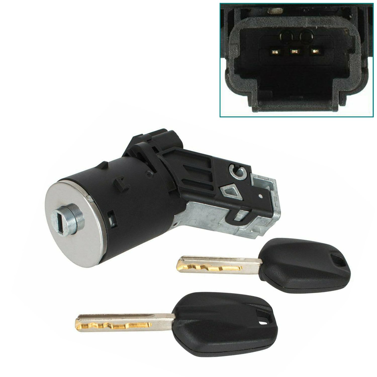 Neiman Antivol de Direction Contacteur de Démarrage avec Double de Clés compatible pour 208 2008 Berlingo C3 C4 Jumpy Rifter Corsa F Crossland X Zafira Expert Partner OEM 4162KF 1608682880