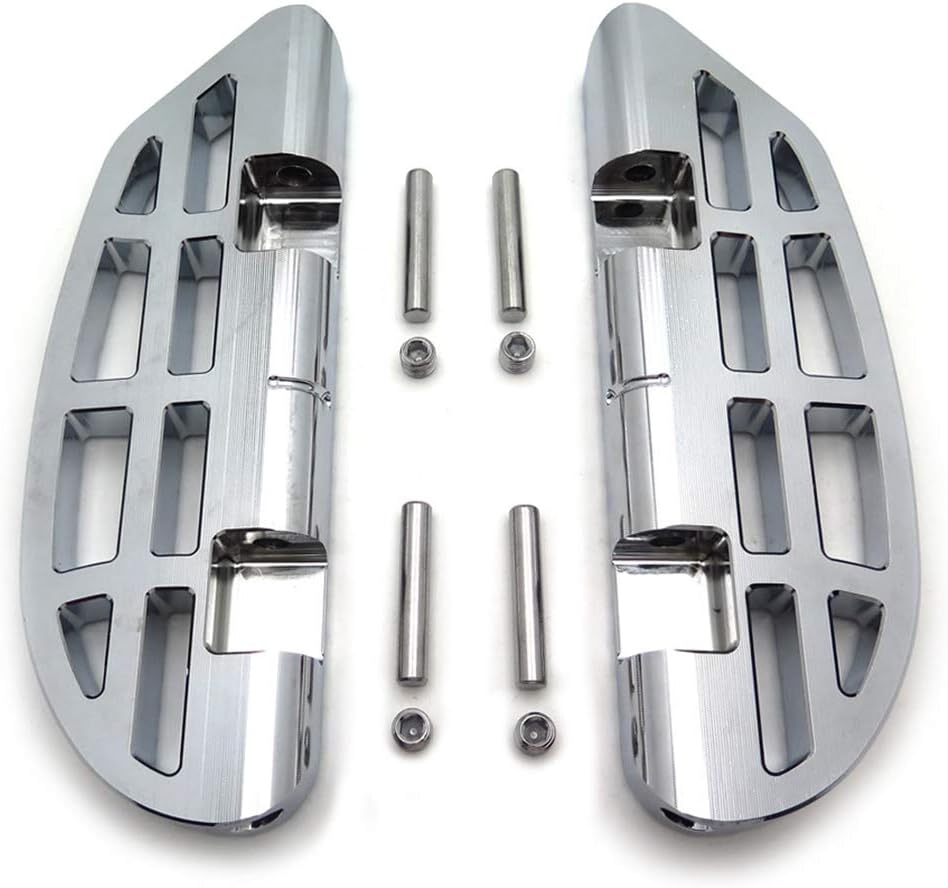 (MT216-109B-CD) Chrome Dominator Passenger Floorboard Knob Compatible with 2000-19 Softailfor Harley Softail Slim Street Glide Road King Electra Glide