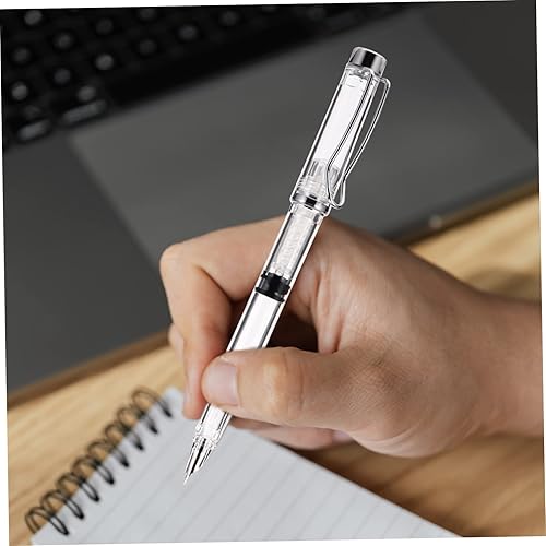 Miniatura 5 de STOBOK Pluma estilográfica clara 2pcs niños escuela papelería negocio niño metal