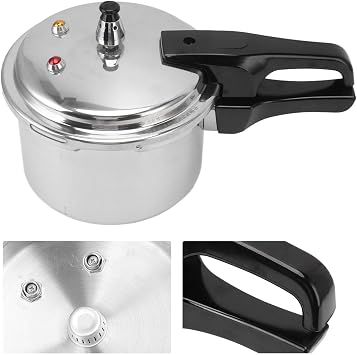 Yctze Aluminum Pressure Cooker, Pressure Cooker for Gas Stove 3 Liters Aluminum Pressure Cooker 3 Liters Aluminum Pressure Cooker Small Aluminum Pressure Cooker Aluminum Pressure
