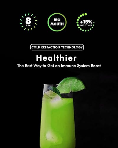 Miniatura 8 de SiFENE Exprimidor centrífugo compacto de alta velocidad, canal de 2.5 pulgadas de ancho, fácil de usar, ahorro de espacio, sin BPA, máquina