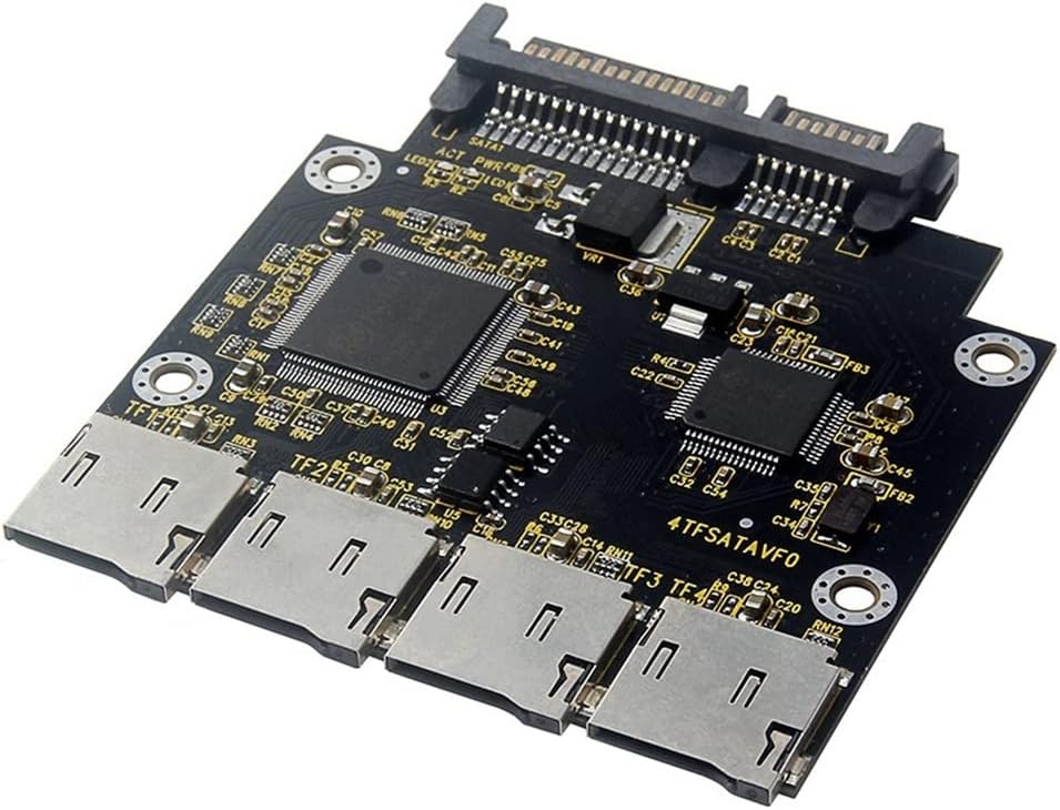 2.5 Inch 4 TF to SATA Adapter Card, Self-Made SSD Solid State Drive, for to SATA Group Card/2417
