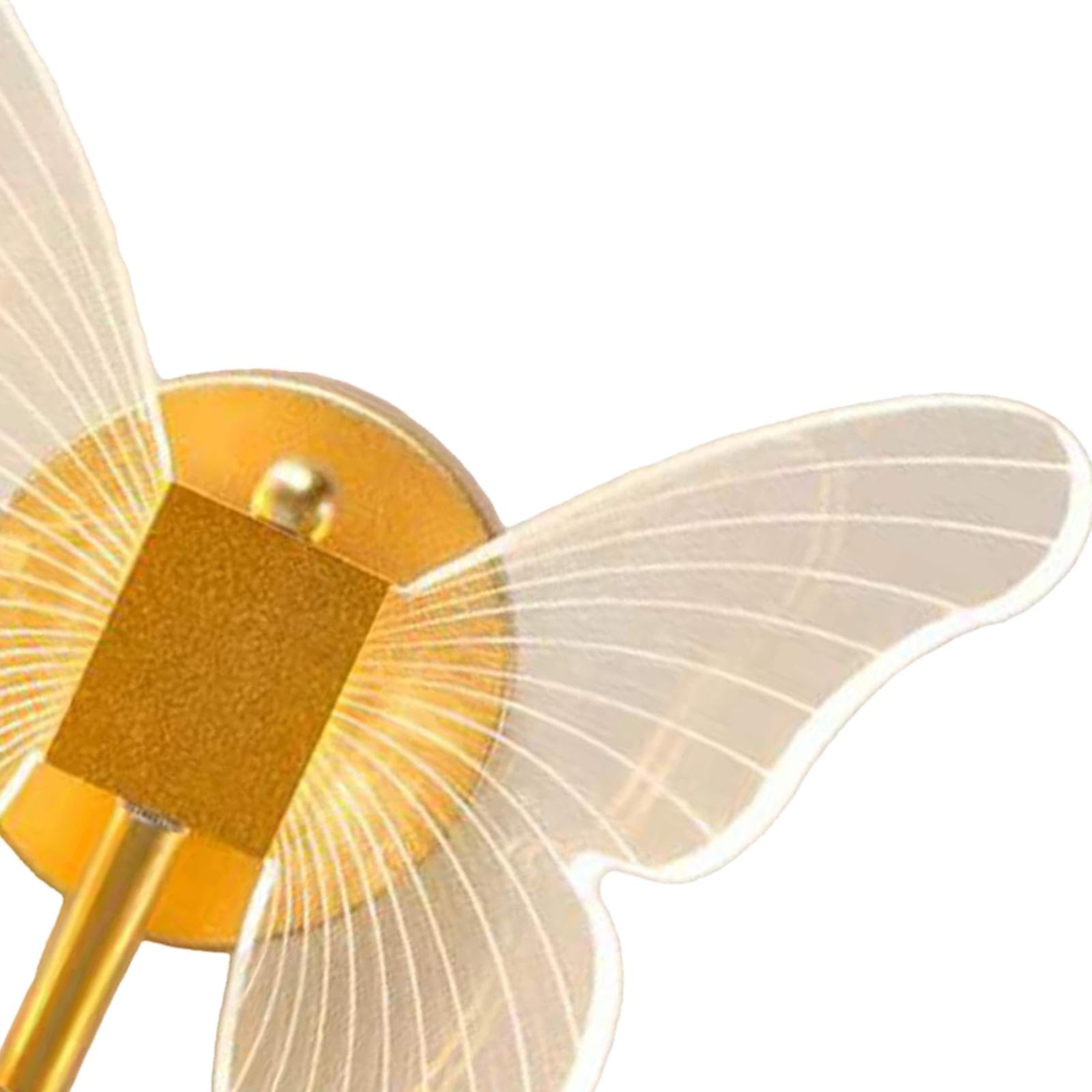 rockible Lámpara de Pared de Mariposa LED Luces de Pared de Mariposa Aplique de Pared Decorativo Moderno Accesorio de luz LED para Pasillo Habitación de niños, Luz Blanca