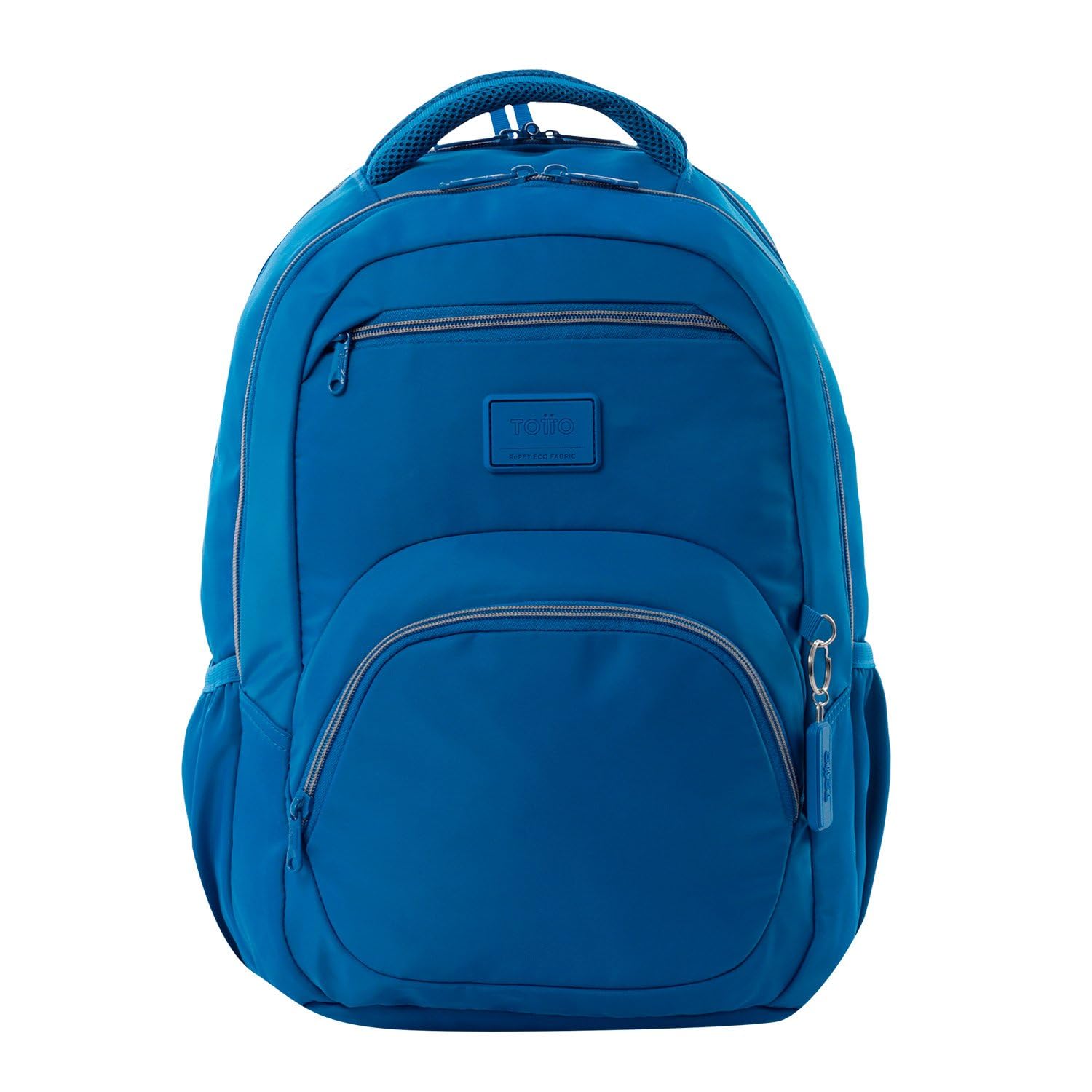 TOTTO Mochila para Ordenador Portátil 14 Pulgadas, Modelo Tracer 4, Mochila Eco-Friendly, 3 Compartimentos, Cremallera con Argolla para Candado, 2 Bolsillos para Botella, Color Snorkel Blue