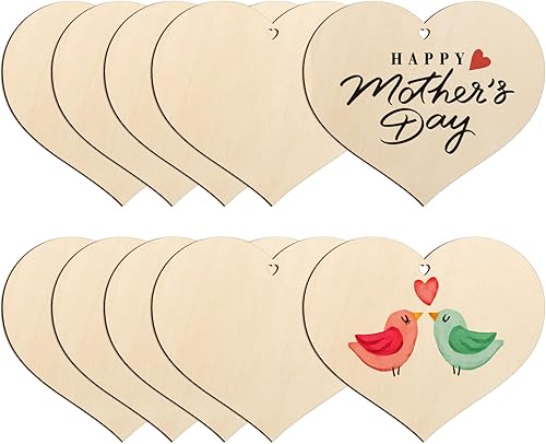 Miniatura 63 de Trébol de madera de gran tamaño de 7 pulgadas, adornos para el día de San Patricio para pintar, tréboles de madera en blanco en blanco, sin