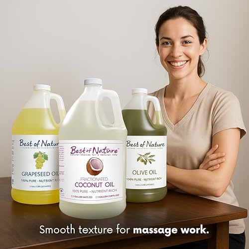 Miniatura 6 de Aceite de semilla de uva  galón Best of Nature 100% puro para masaje y cuerpo