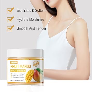 Sumax Mango Butter Body Lotion - Sweet Fragrance, Strong Moisturizing, Suitable For All Skin Types