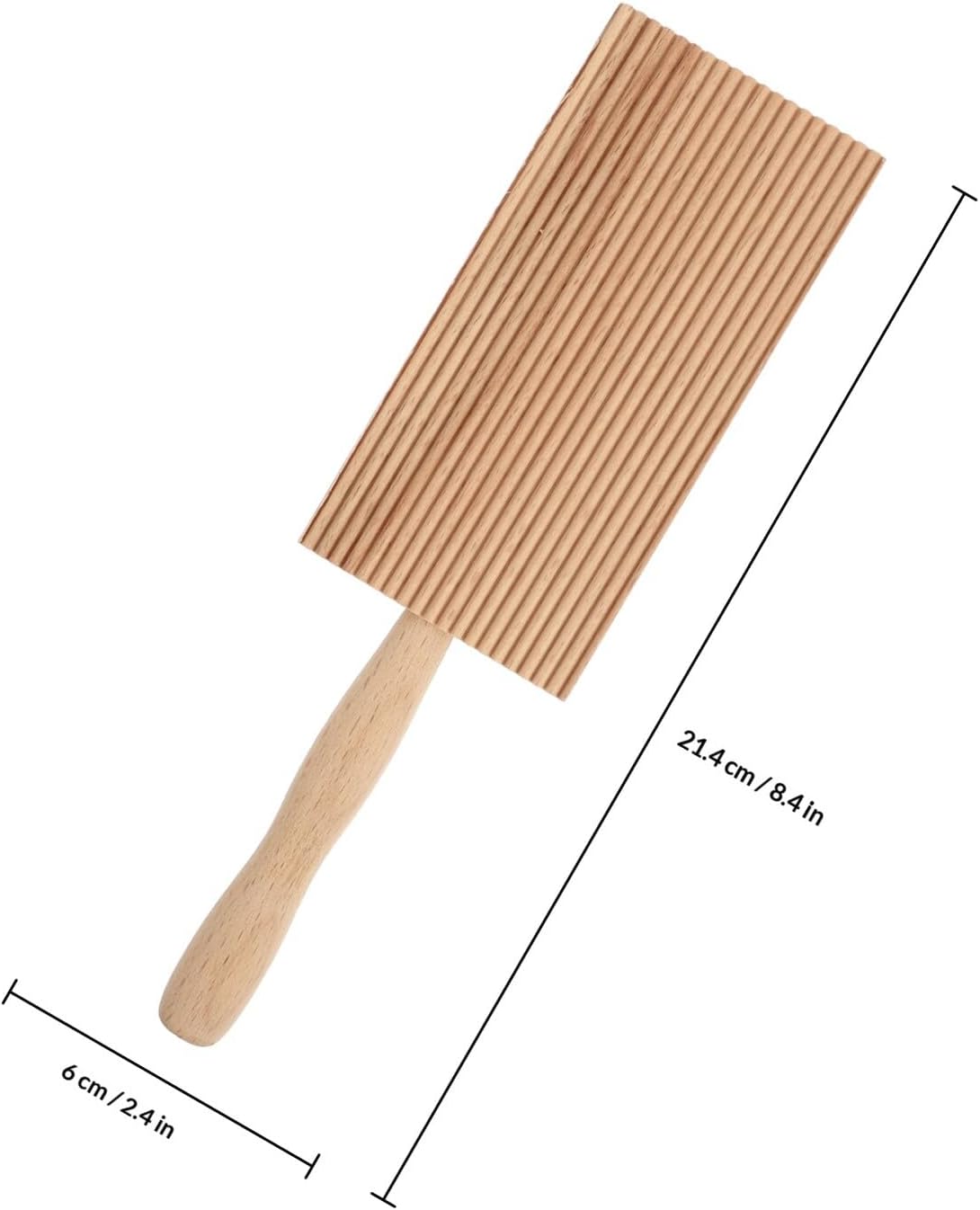 Wood Pasta Making Tool for Stripe Pasta and Gnocchi Shaping