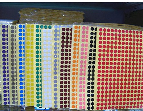 100mm : Joy 50mm round dot sticker label with colors,small color dot ...