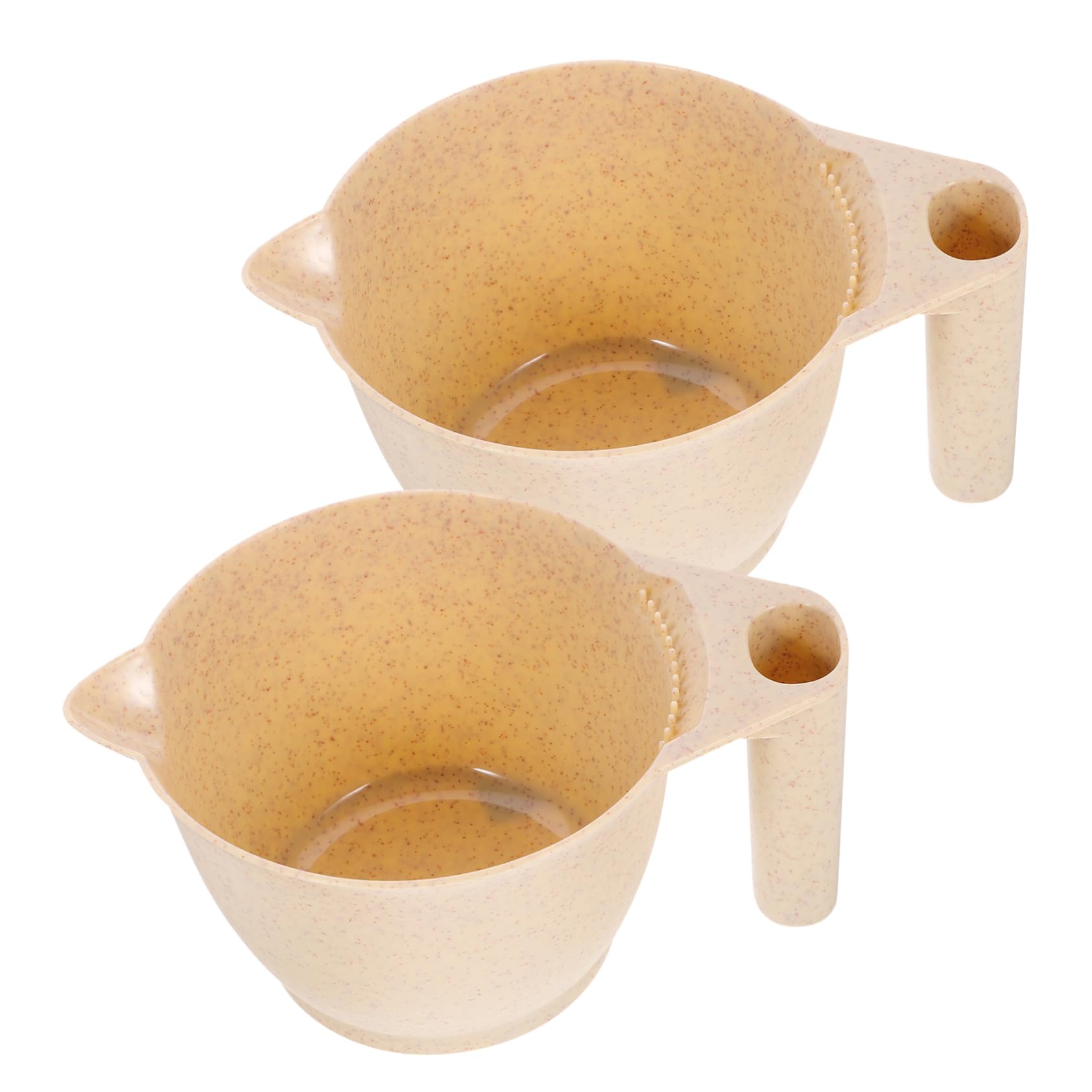 BIUDECO Hair Dye Bowl Set 2pcs Reusable Mixing Bowls for Salon Professionals Home Use