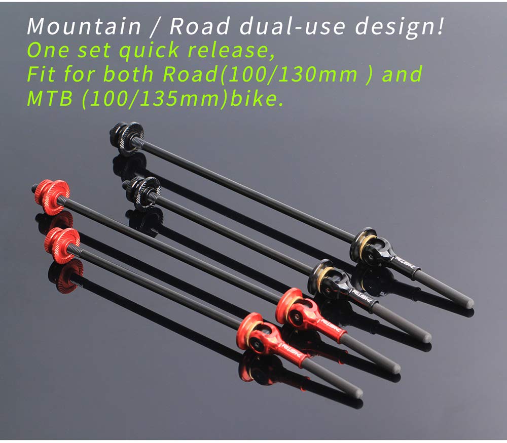 40.35g! CYCEARTH Della Bicicletta di Titanio QR Spiedo leva MTB Della Bici Della Strada Ruota Hub Ultralight Ti-Assi In Fibra di Carbonio Maniglia di Sgancio Rapido spiedo