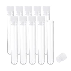 PATIKIL 0.5x3" Plastic Sewing Needle Storage Holder, 10 Pack Portable Embroidery Needle Pin Toothpick Storage Tubes Cases Box for Craft Knitting, Clear