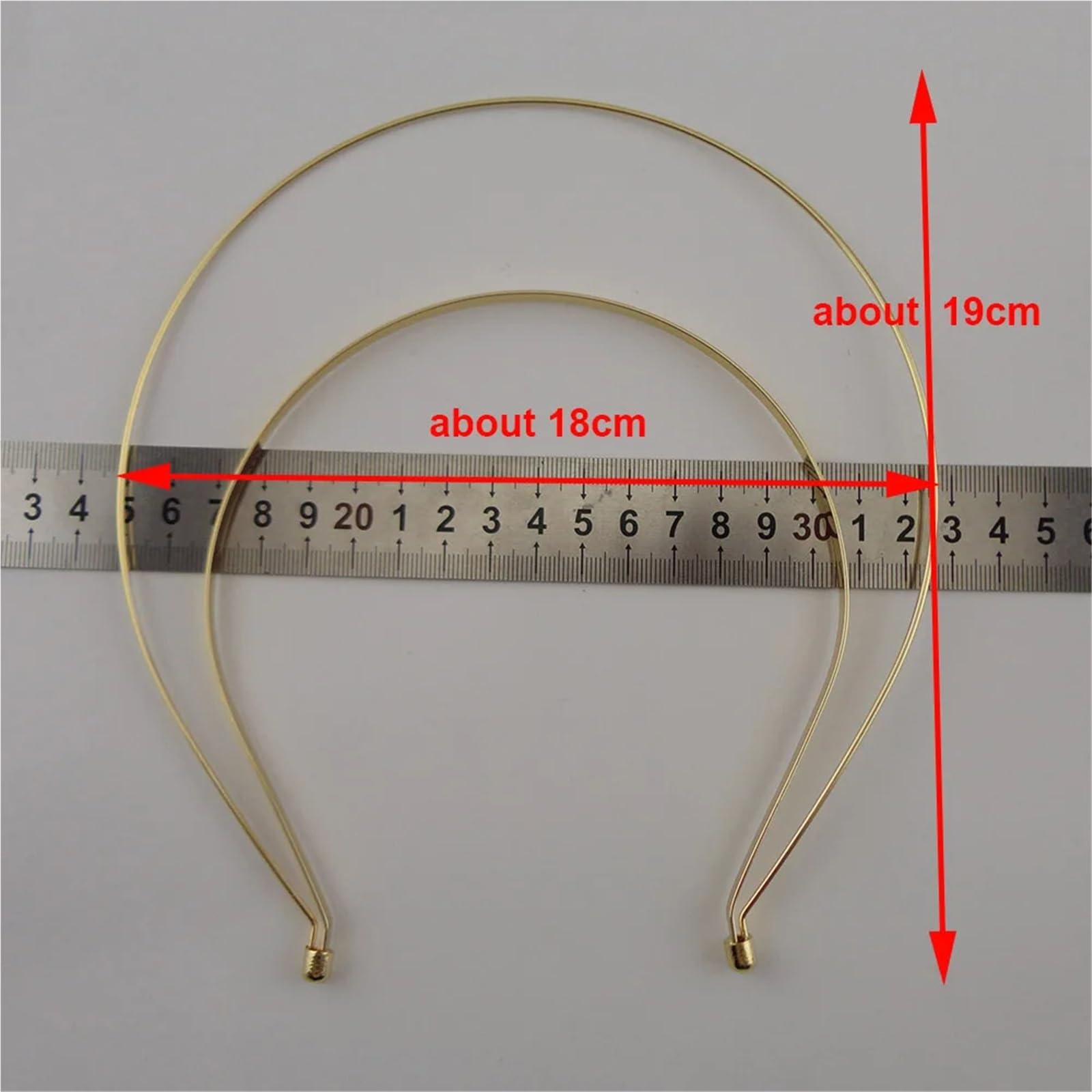 Fasce per capelli in metallo a doppio strato Fascia for capelli in metallo a due strati a doppio filo