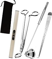 Vista 24 de 3 in 1 Candle Accessory Set, Candle Wick Trimmer Cutter, Candle Snuffer & Candle Wick Dipper for Candle Aromatherapy Lover Gift, Stainless Steel