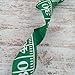 Football Wired Edge Ribbon - 2.5" x 10 yards (Green and White)