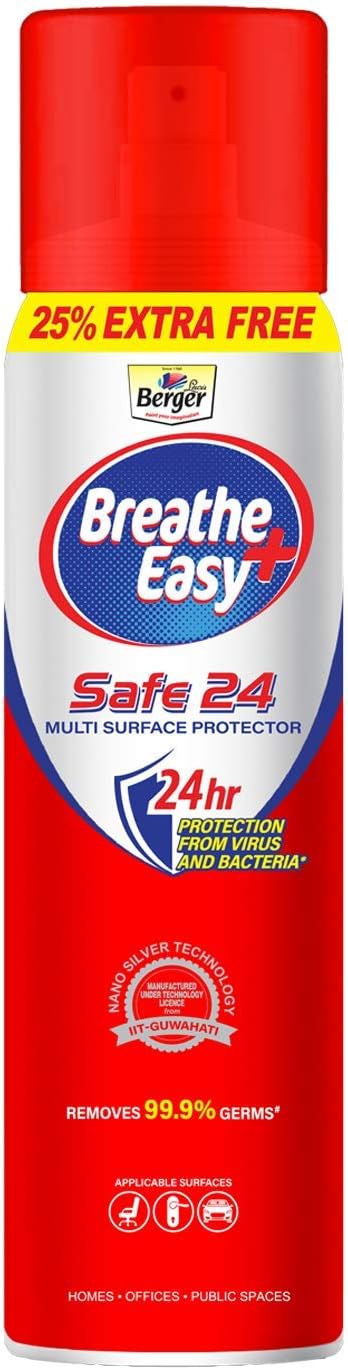 Berger Breathe Easy Safe 24 Multi Surface Protectant Spray (300ml)