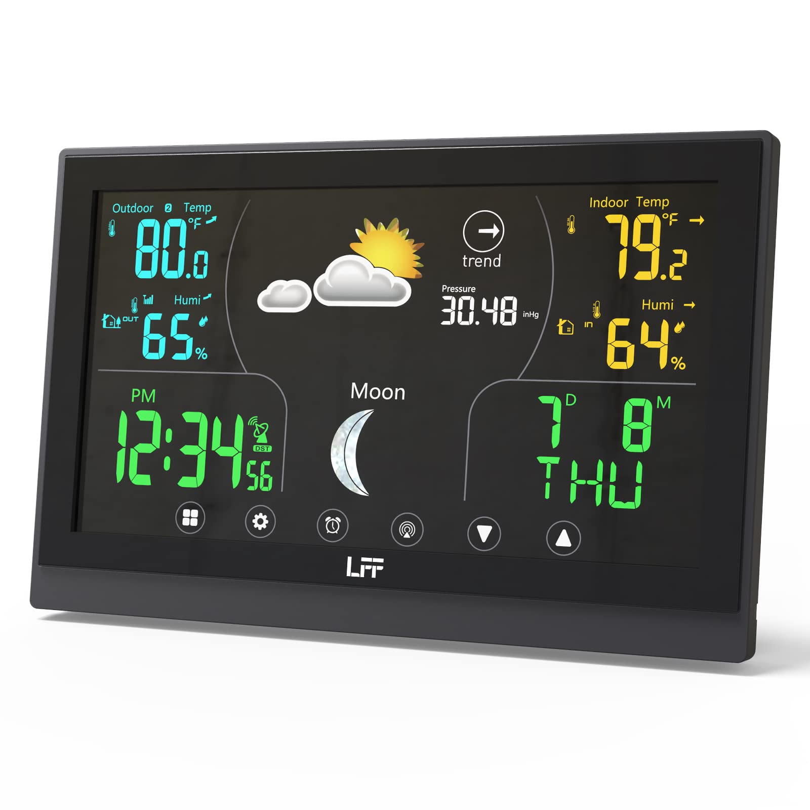 usb lcd touch screen wireless weather station for sale