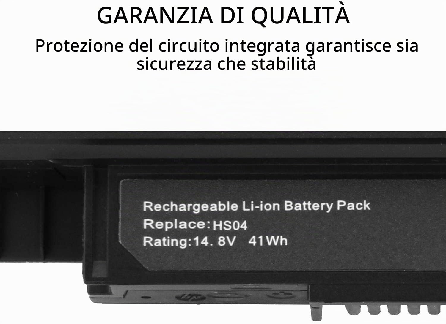 HS03 HS04 807956-001 807957-001 807612-421 Batteria per laptop | Sostituzione per HP 240 245 246 250 255 256 G4 G5 Pavilion 14 15 AC107NA AC123NA AC153SA AC186NL AC152SA AC106NA(14.6V 41Wh)