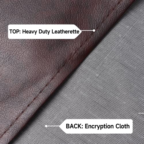 Gse 9' Heavy-Duty Leatherette Shuffleboard Table Cover For Shuffleboard Table Accessories(Brown) #TOP3
