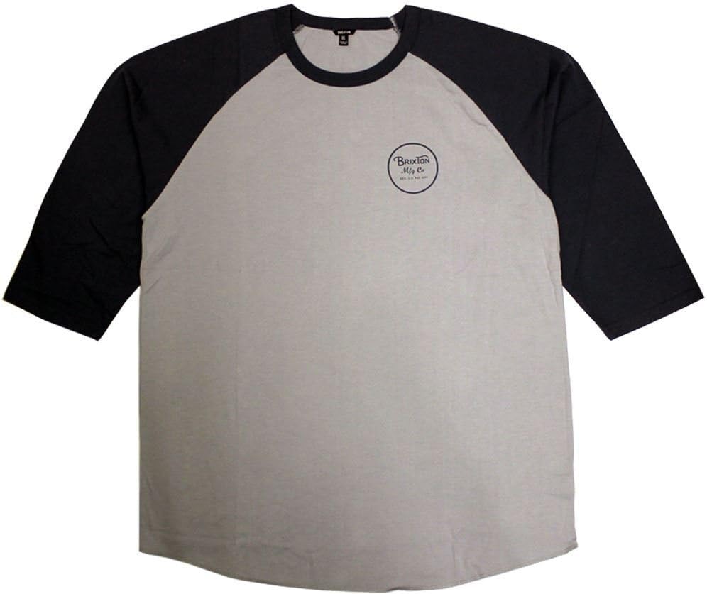 Brixton Wheeler 3/4 Sleeve Baseball T-Shirt Navy